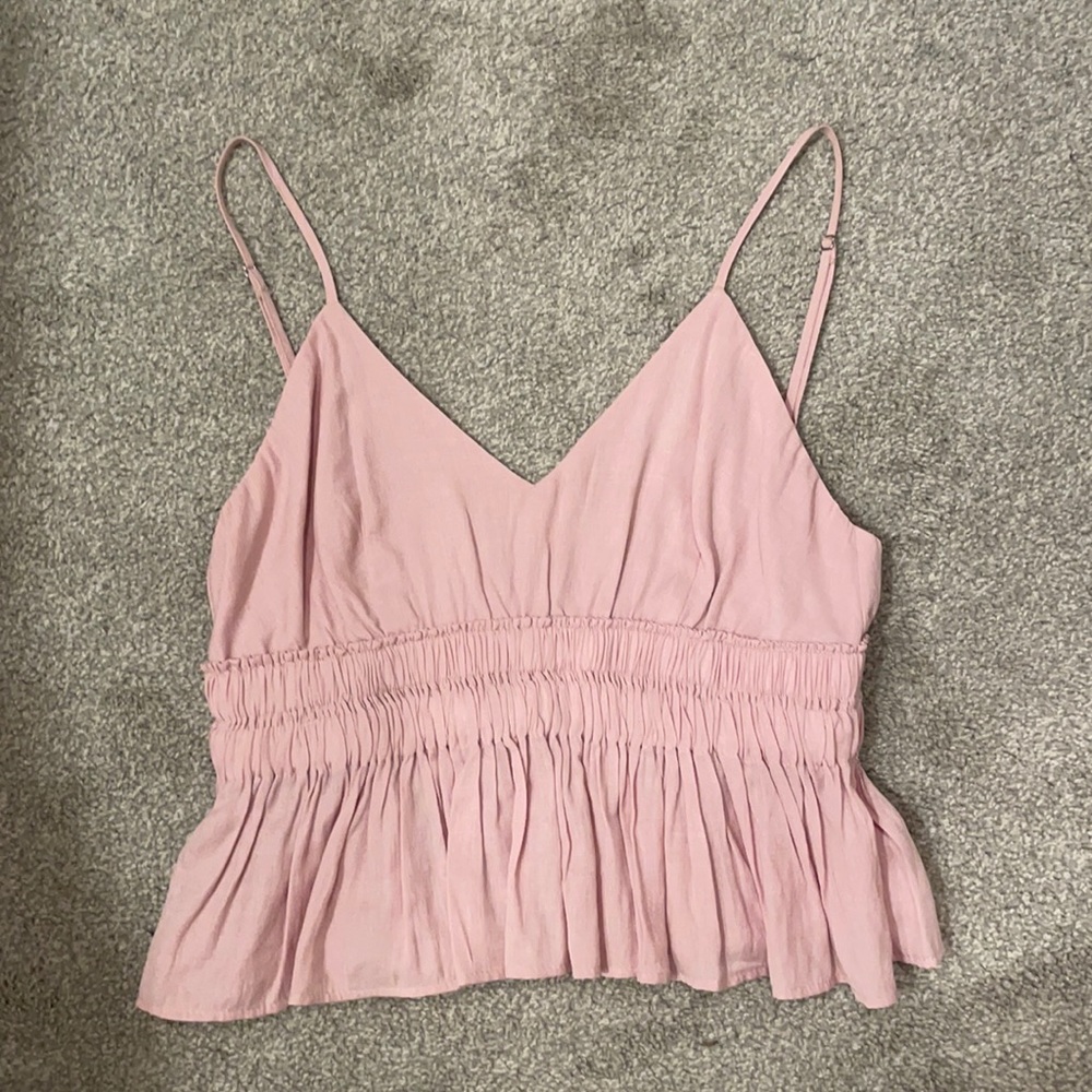 Impeccable Pig Blush Peplum Top, Large